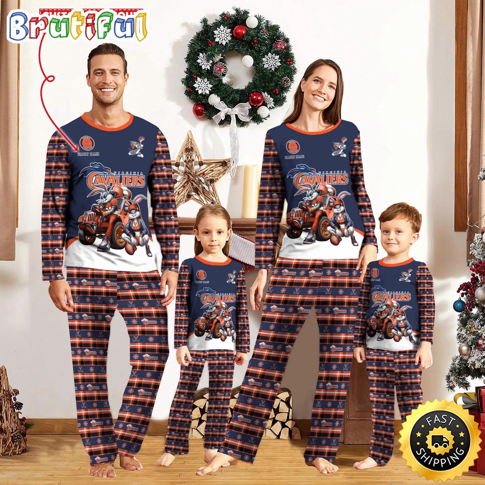 Personalized NCAA Virginia Cavaliers Custom Pajamas For Family