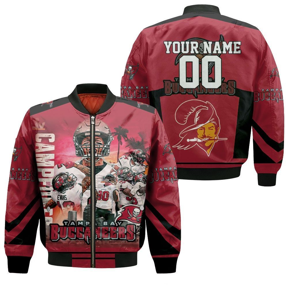 Personalized Tampa Bay Buccaneers Liv Champion Legend 3D Bomber Jacket