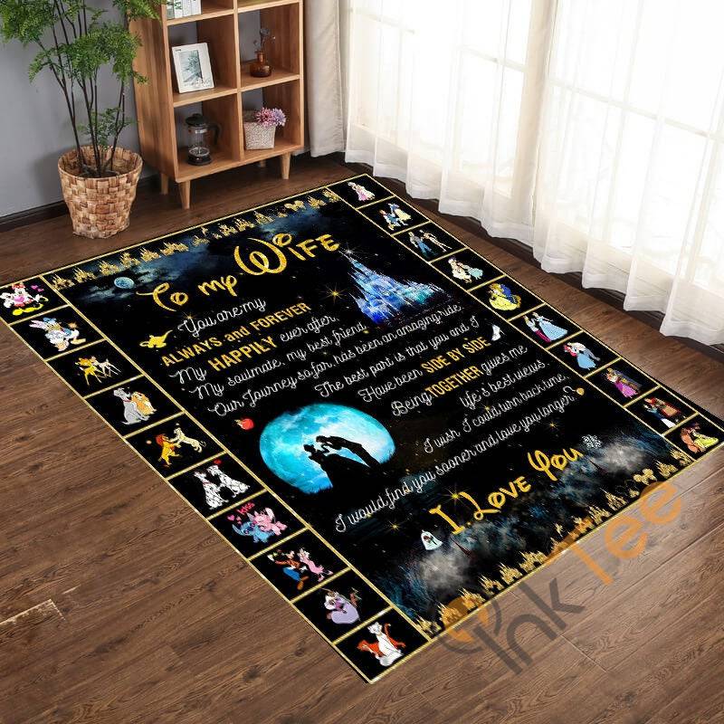 Personalized To My Wife Custom Name In Living Room Bedroom Home Decoration Rectangle Rug