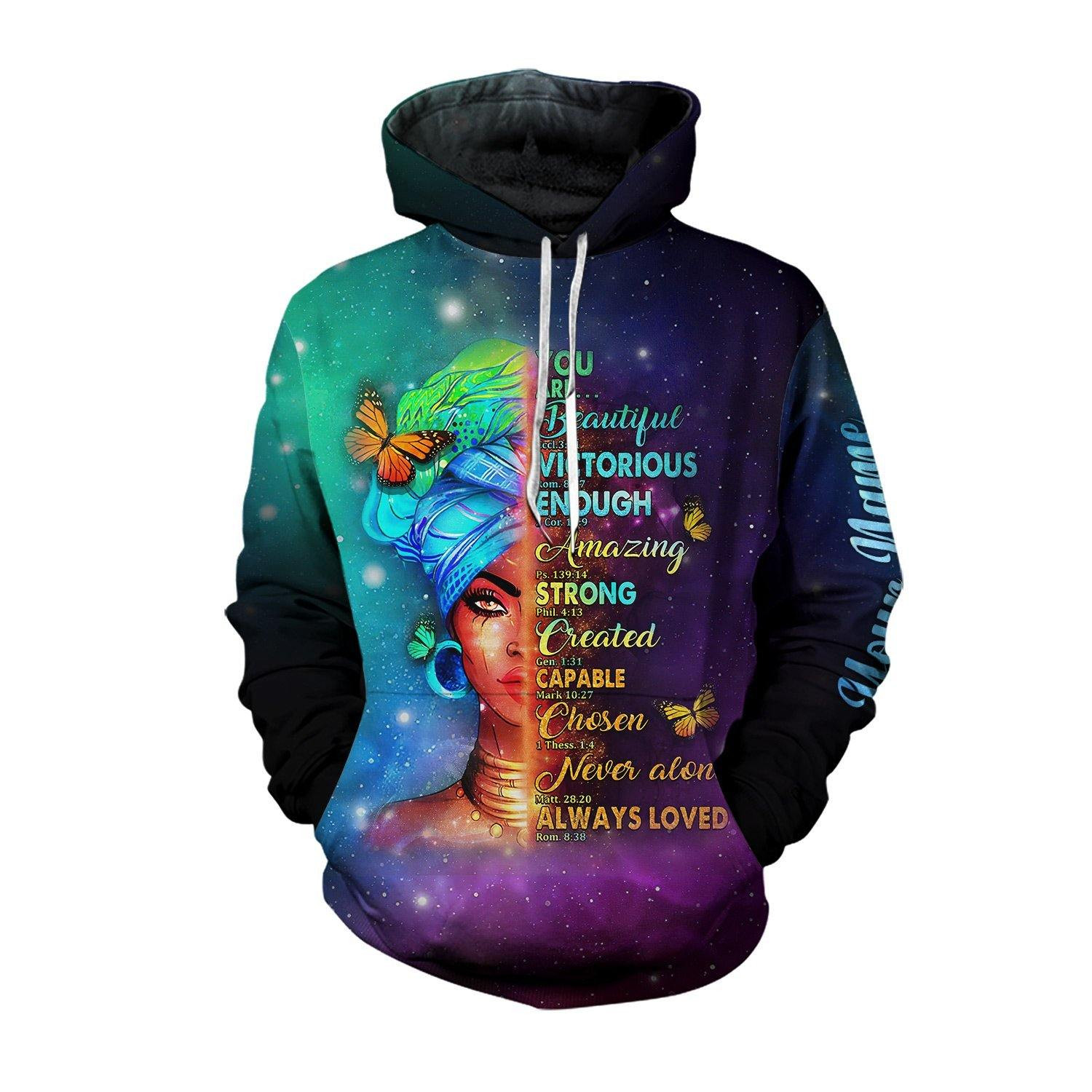 Personalized You Are Always Loved All-Over Printed Hoodie