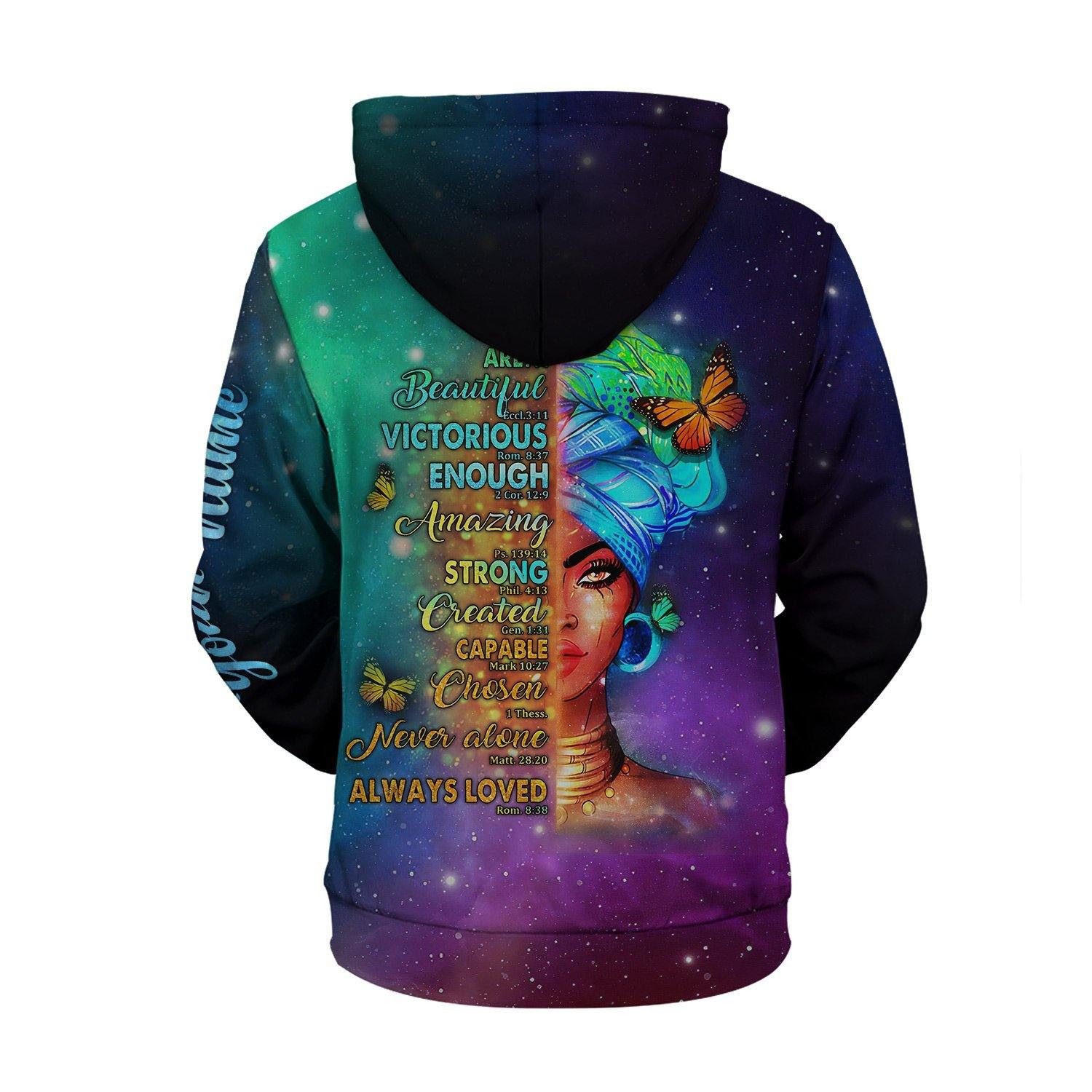 Personalized You Are Always Loved All-Over Printed Hoodie