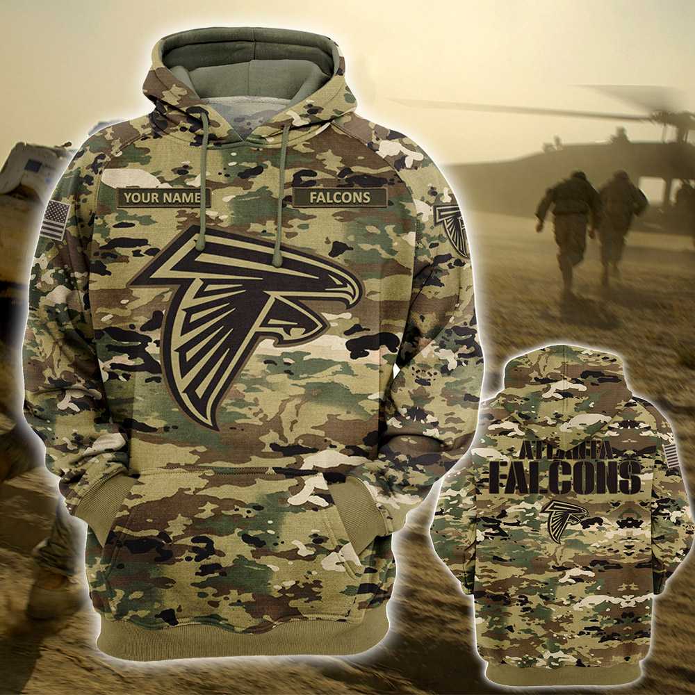 Personalized Your Name-NFL02-Atlanta Falcons – OCP Camouflage Hoodie