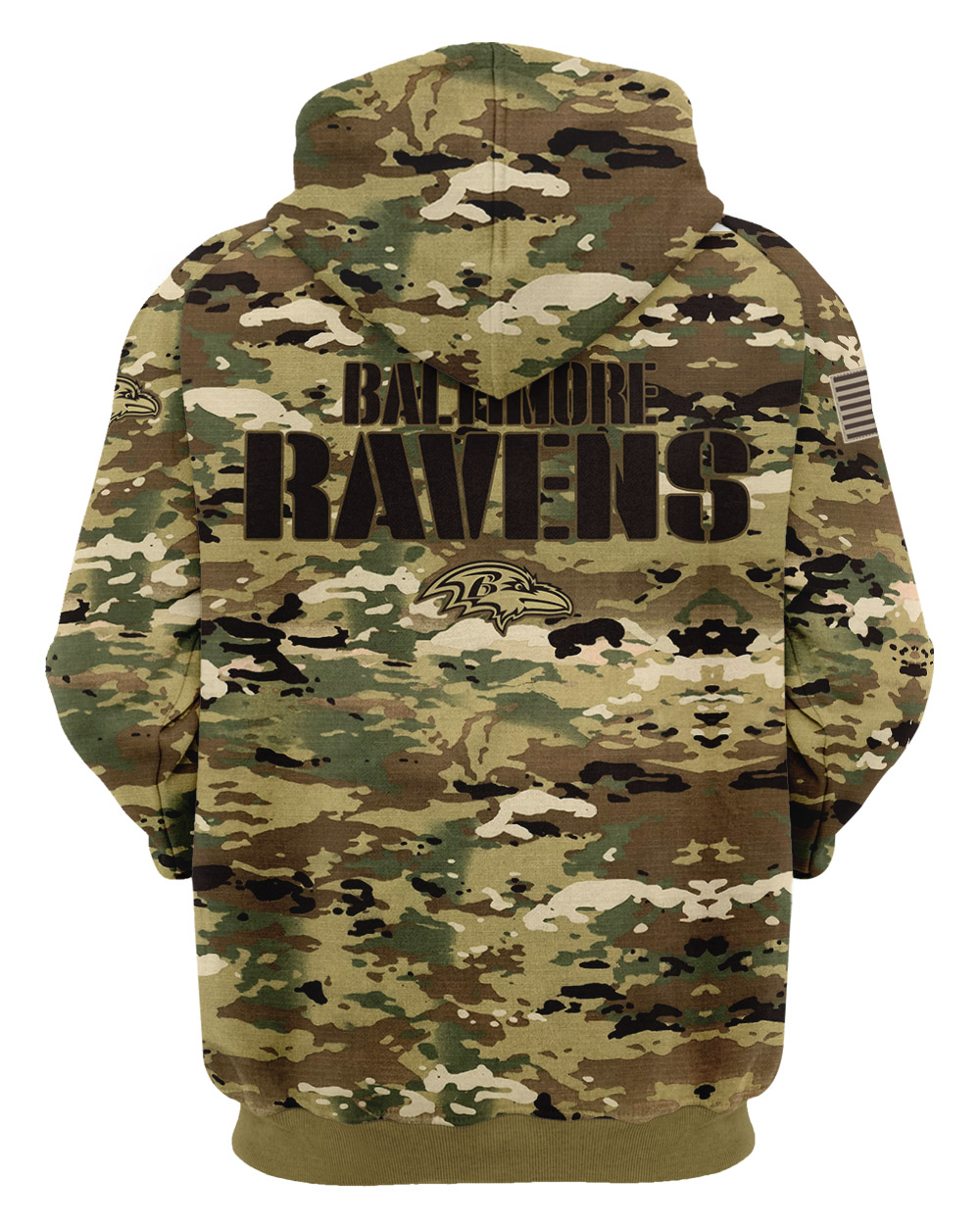 Personalized Your Name-NFL03-Baltimore Ravens – OCP Camouflage Hoodie