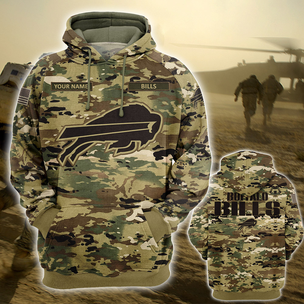 Personalized Your Name-NFL04-Buffalo Bills – OCP Camouflage Hoodie