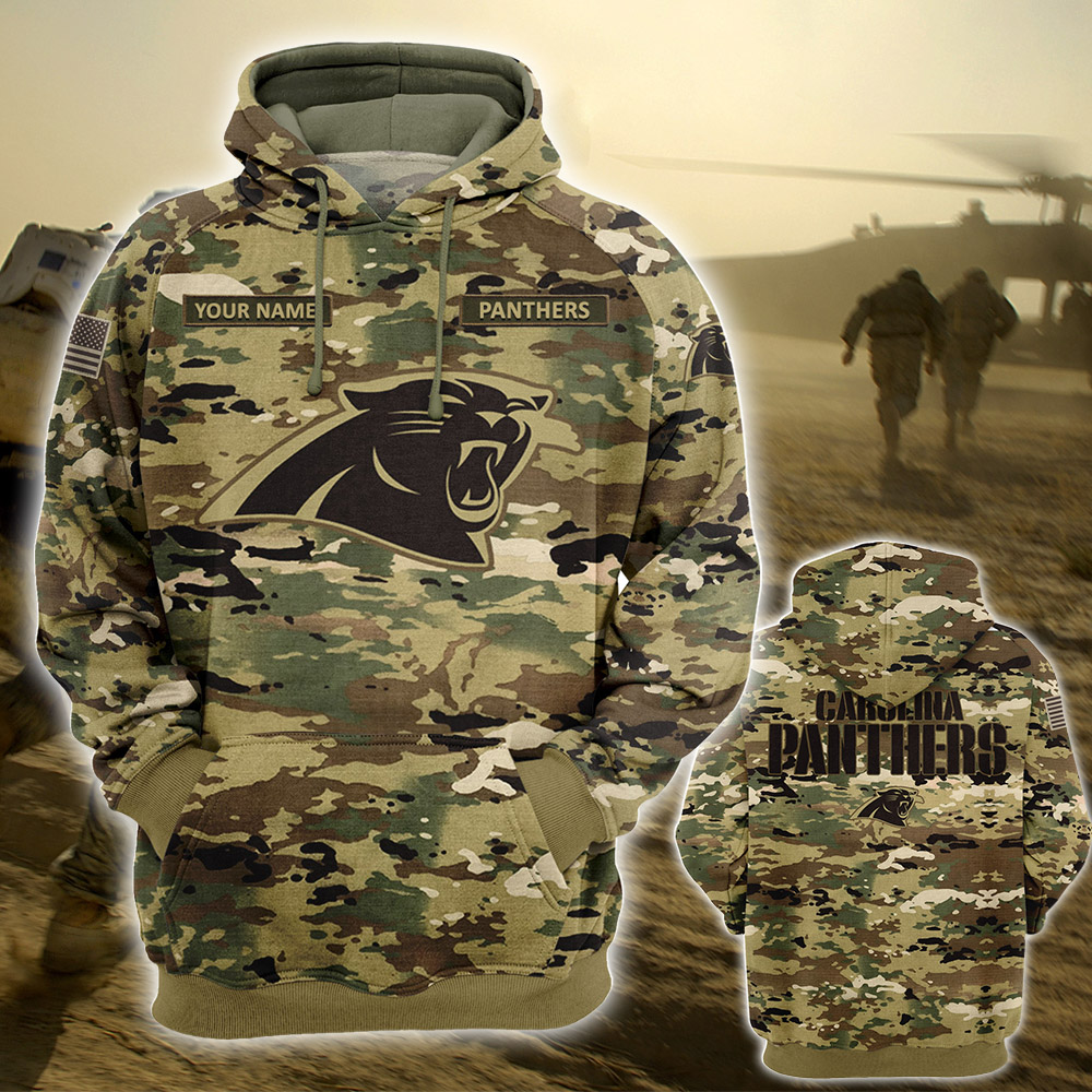 Personalized Your Name-NFL05-Carolina Panthers – OCP Camouflage Hoodie
