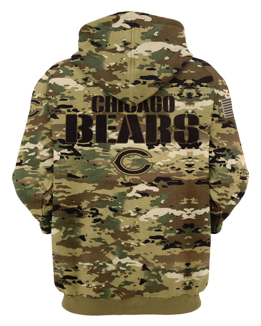 Personalized Your Name-NFL06-Chicago Bears – OCP Camouflage Hoodie