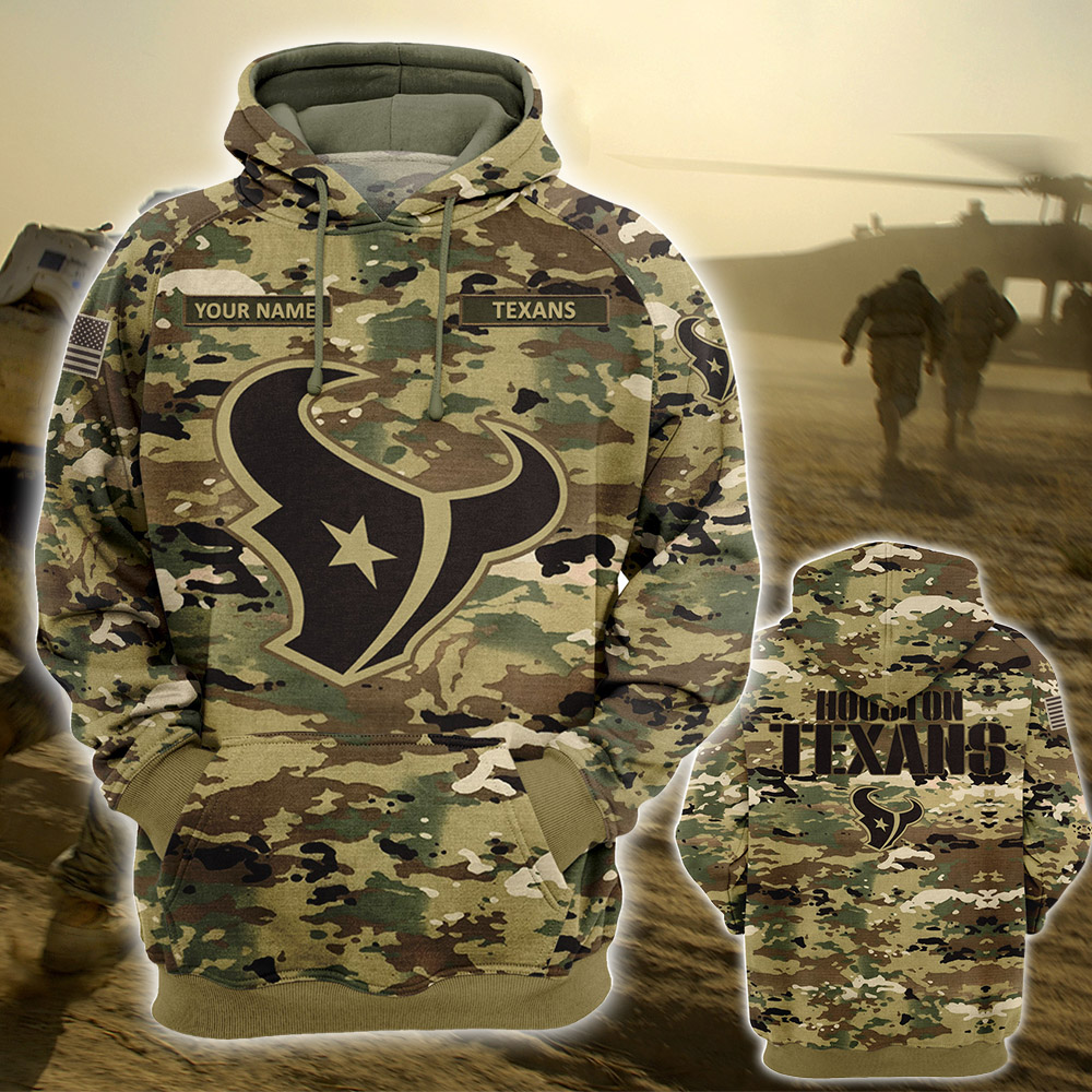 Personalized Your Name-NFL13-Houston Texans – OCP Camouflage Hoodie