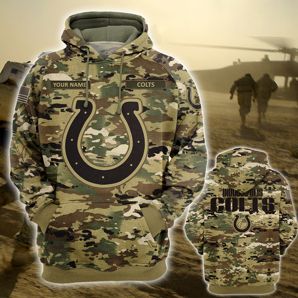 Personalized Your Name-NFL14-Indianapolis Colts – OCP Camouflage Hoodie