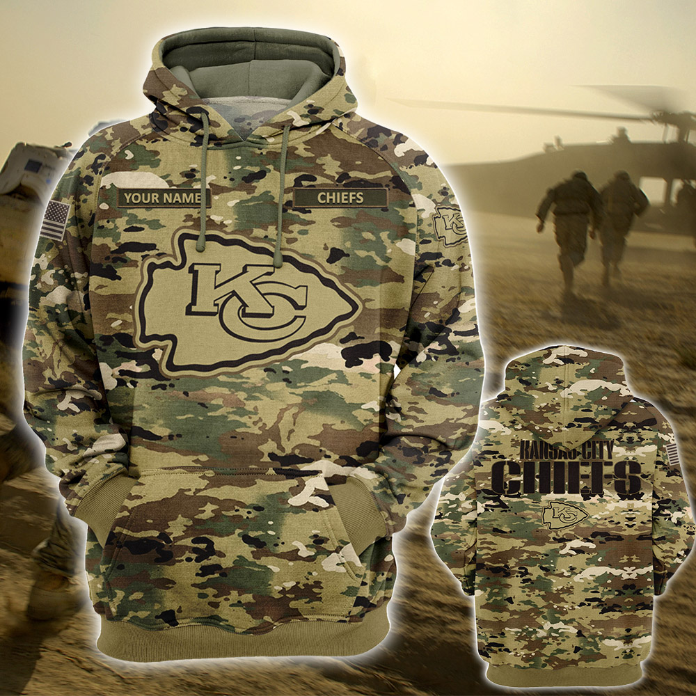 Personalized Your Name-NFL16-Kansas City Chiefs – OCP Camouflage Hoodie
