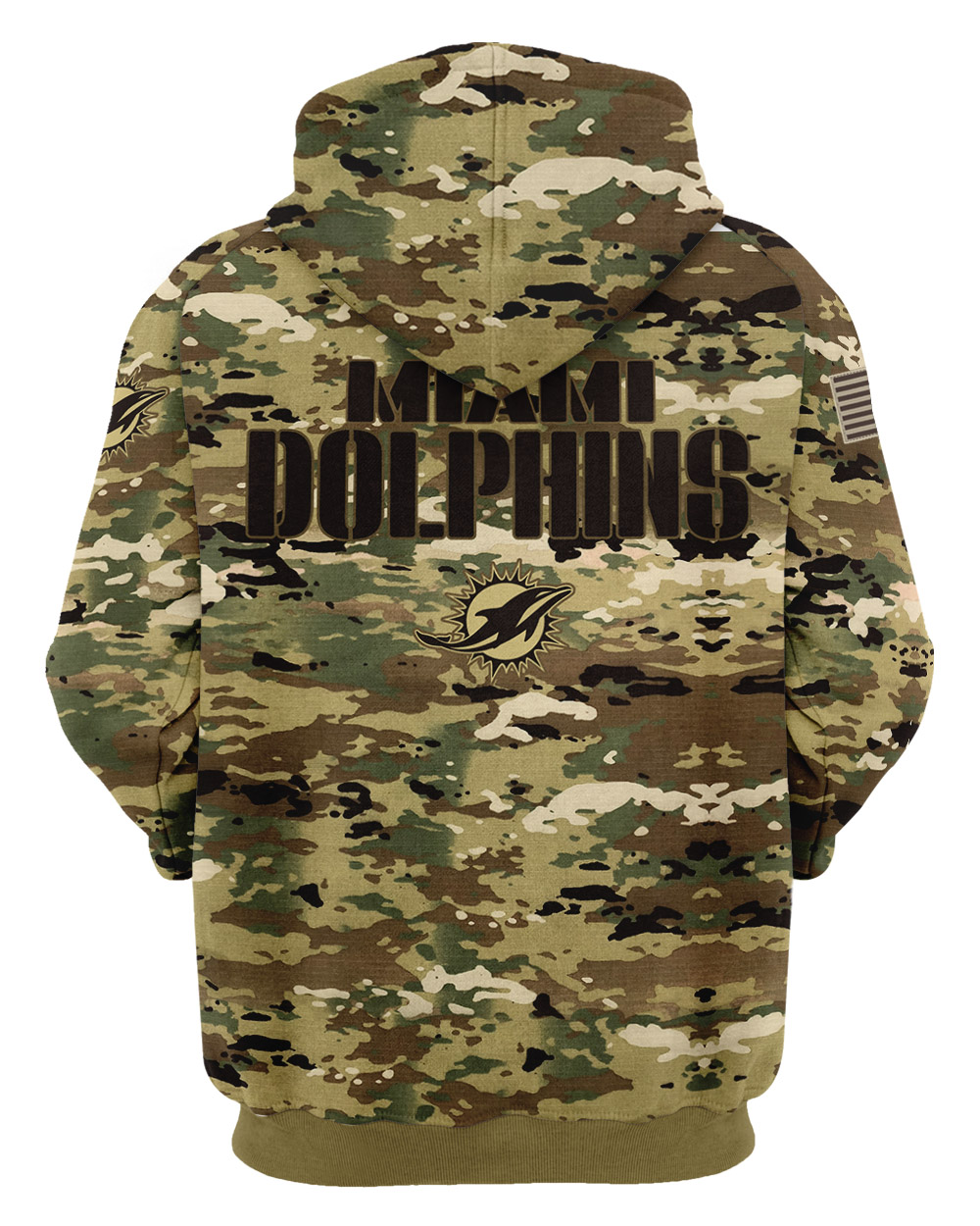 Personalized Your Name-NFL17-Miami Dolphins – OCP Camouflage Hoodie