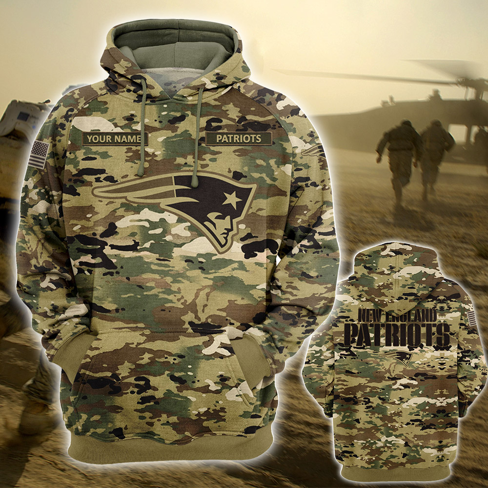 Personalized Your Name-NFL19-New England Patriots – OCP Camouflage Hoodie
