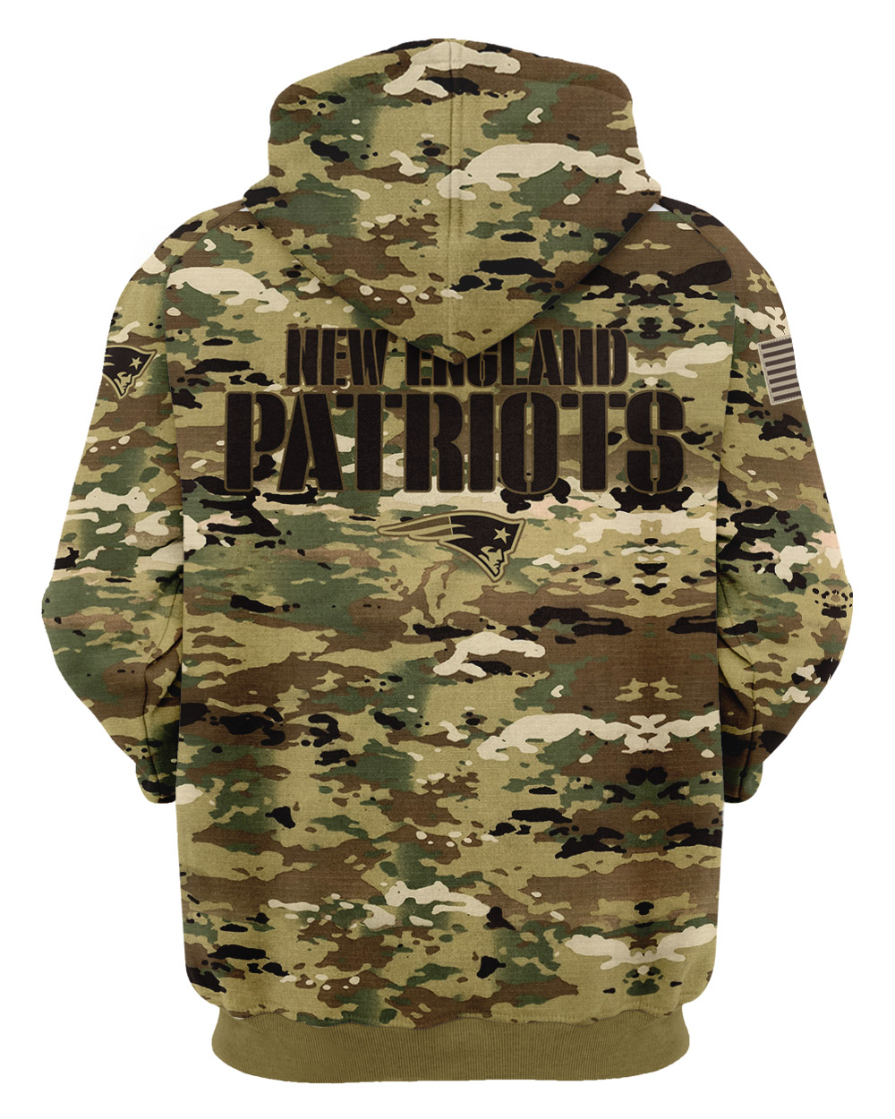 Personalized Your Name-NFL19-New England Patriots – OCP Camouflage Hoodie