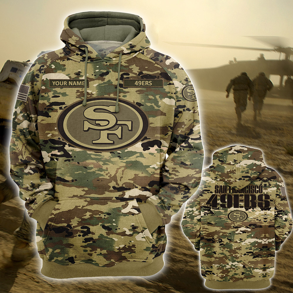 Personalized Your Name-NFL28-San Francisco 49ers – OCP Camouflage Hoodie