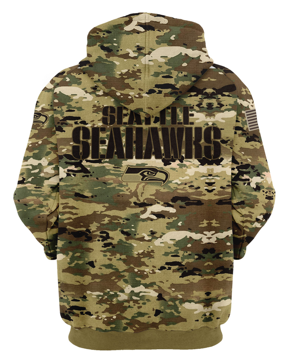 Personalized Your Name-NFL29-Seattle Seahawks – OCP Camouflage Hoodie