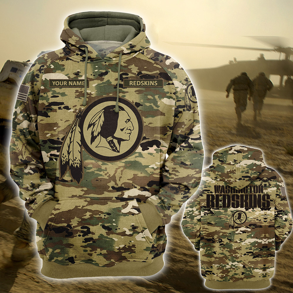 Personalized Your Name-NFL32-Washington Redskins – OCP Camouflage Hoodie