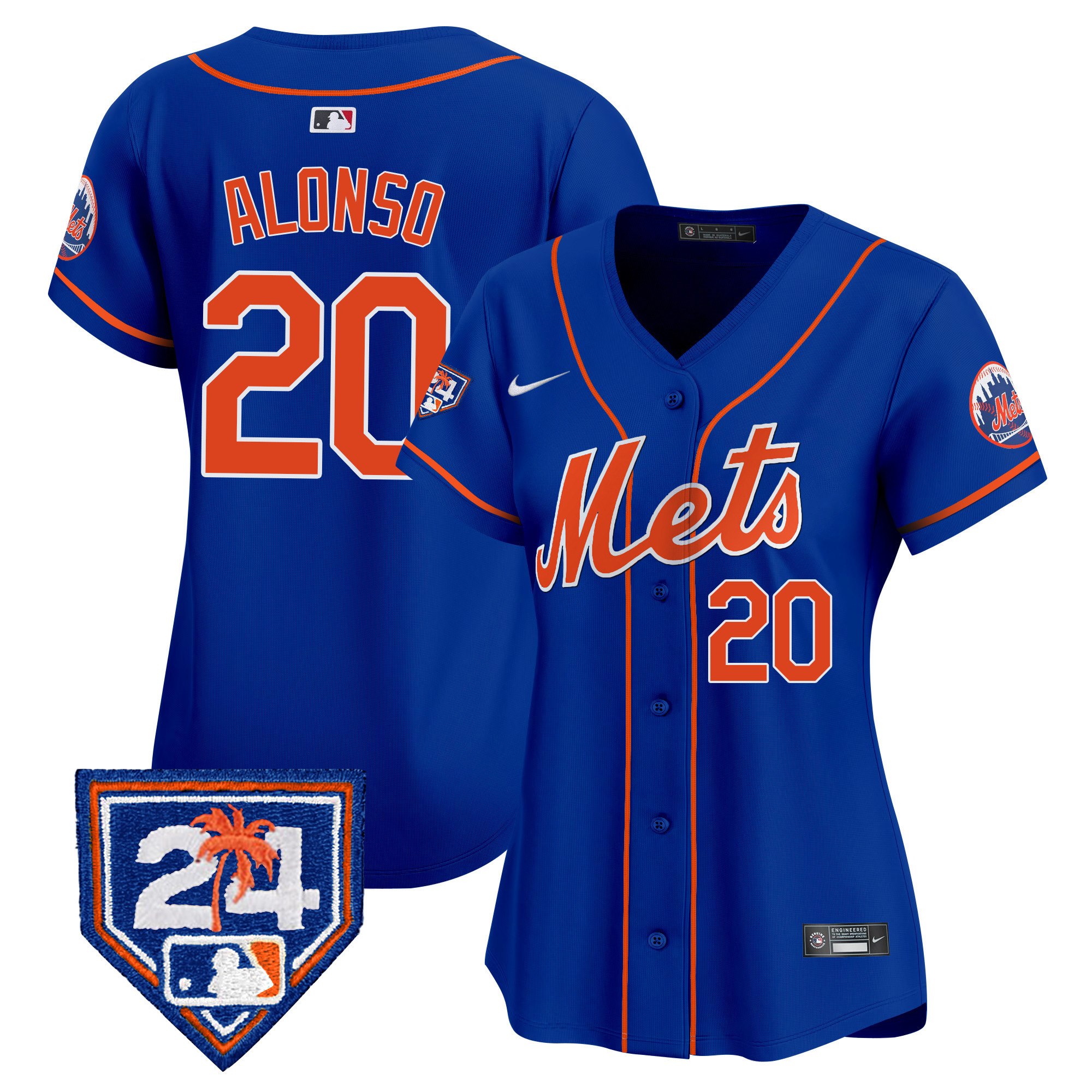 Pete Alonso Women's New York Mets 2024 Spring Training Vapor Premier Limited V2 Royal Jersey - All Stitched