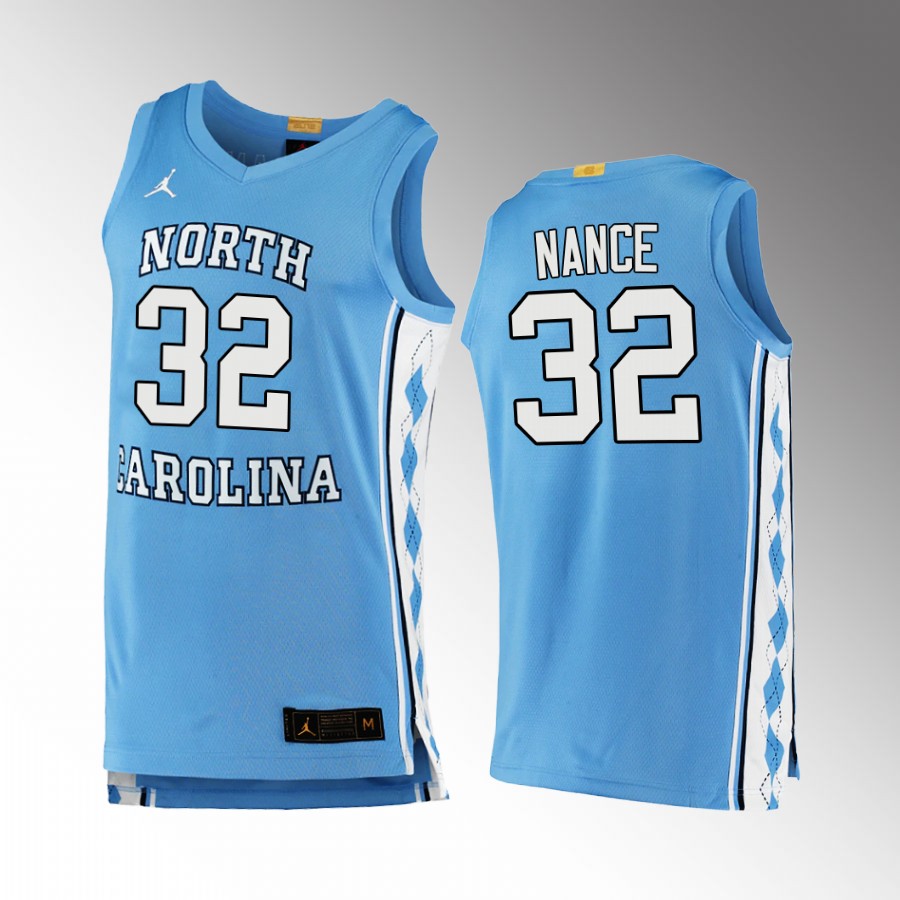 Pete Nance UNC Tar Heels Blue Jersey 2022 College