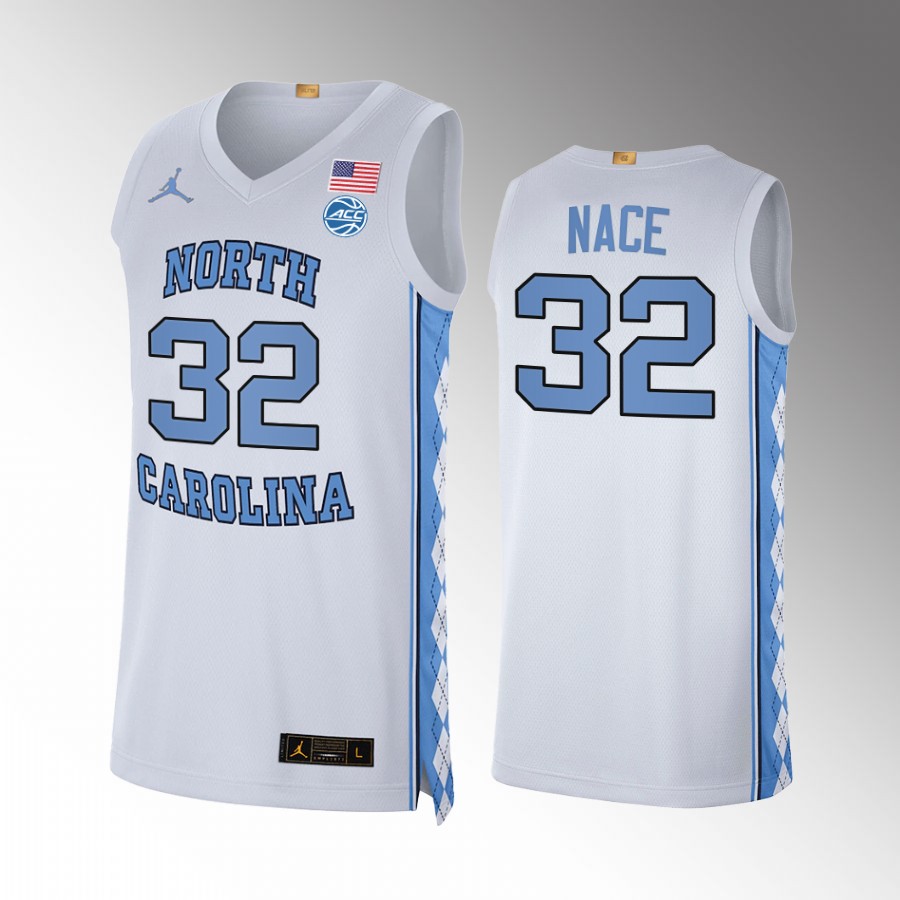 Pete Nance UNC Tar Heels White Jersey 2022 College
