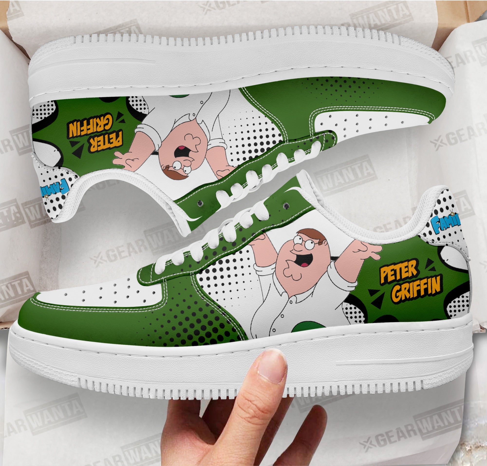 Peter Griffin Family Guy Air Sneakers Custom Cartoon Shoes