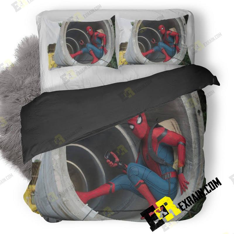 Peter Parker Spiderman Homecoming Sd 3D Customized Duvet Cover Bedding Set
