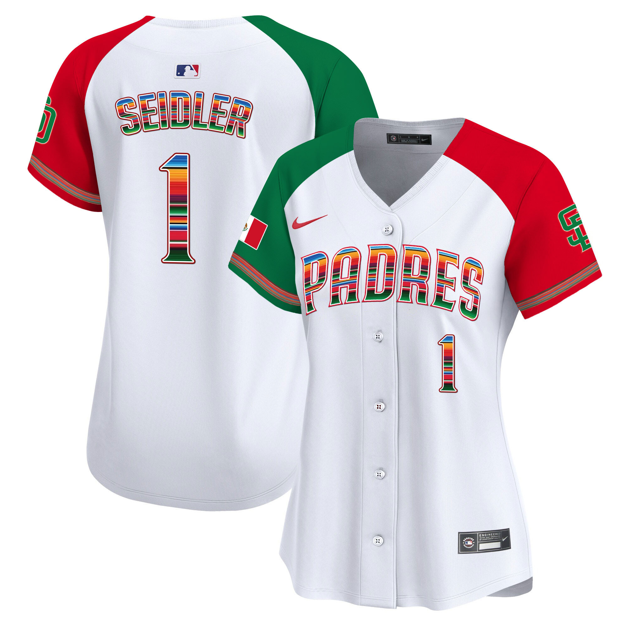 Peter Seidler Women's San Diego Padres Mexico Premier Limited Alternate Jersey - All Stitched