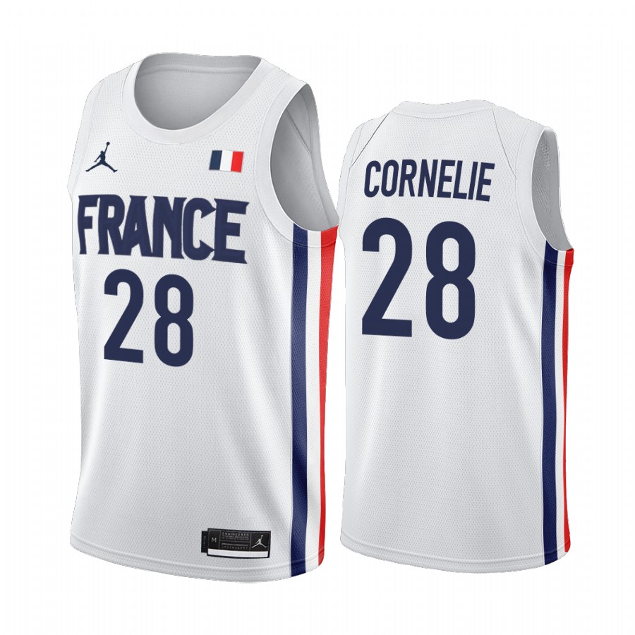 Petr Cornelie France #28 White 2021 Tokyo Olymipcs Limited Jersey