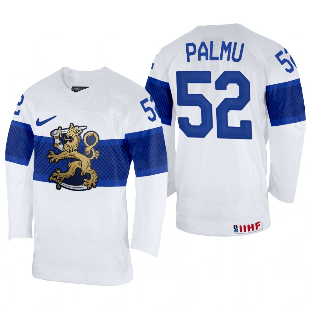 Petrus Palmu Finland White Home Jersey 2022 IIHF World Championship