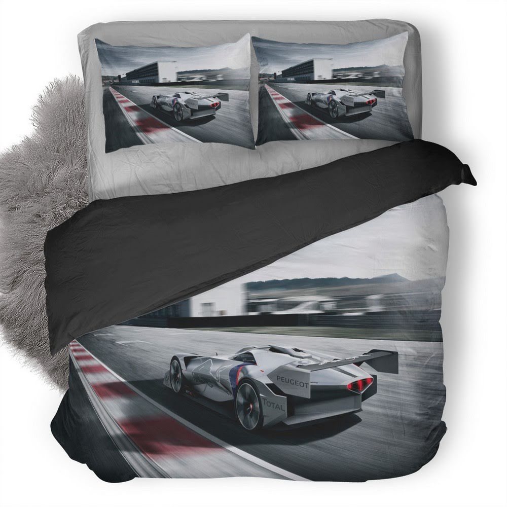 Peugeot L500 R Hybrid Vision Rear Gran Turismo 3D Customized Duvet Cover Bedding Set