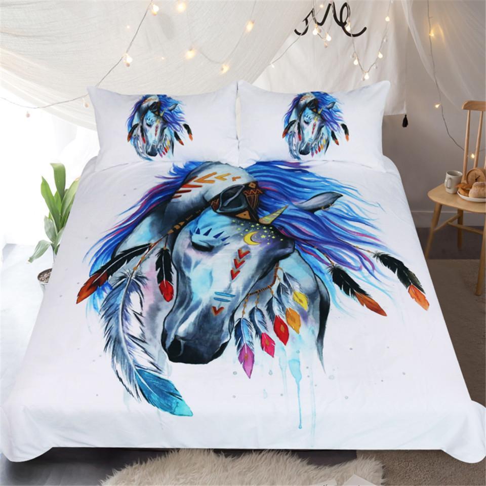 Pferd By Pixie Cold Art 3D Customized Duvet Cover Bedding Set