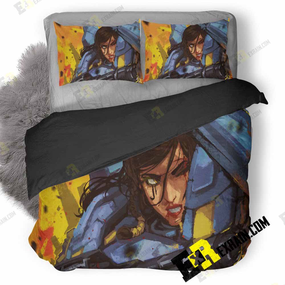 Pharah Overwatch Fr 3D Customized Duvet Cover Bedding Set