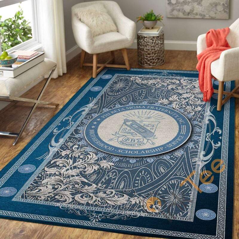 Phi Beta Sigma Greek Soft Livingroom Carpet Highlight For Home Beautiful Rectangle Rug
