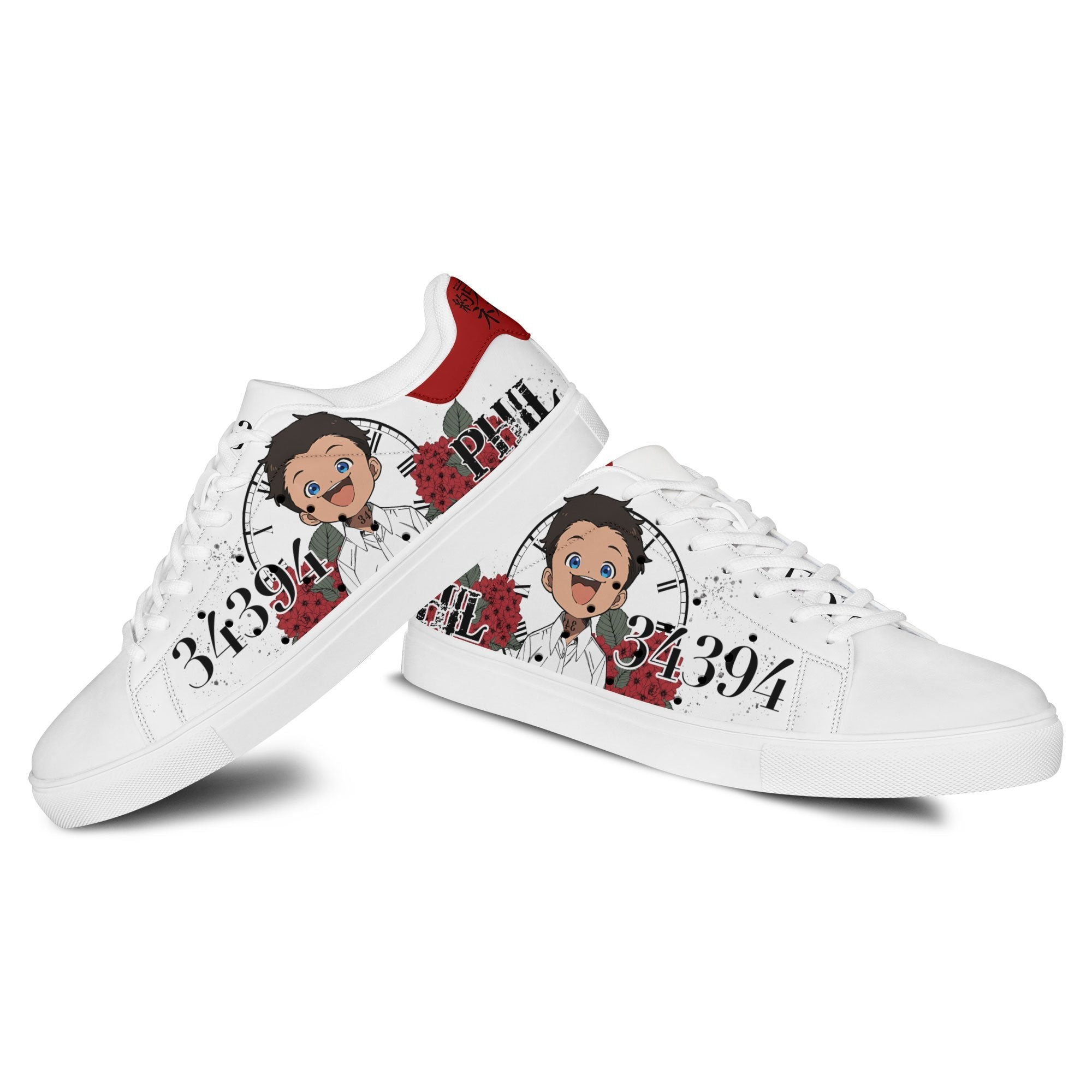 Phil 34394 Skate Sneakers Custom The Promised Neverland Anime Shoes