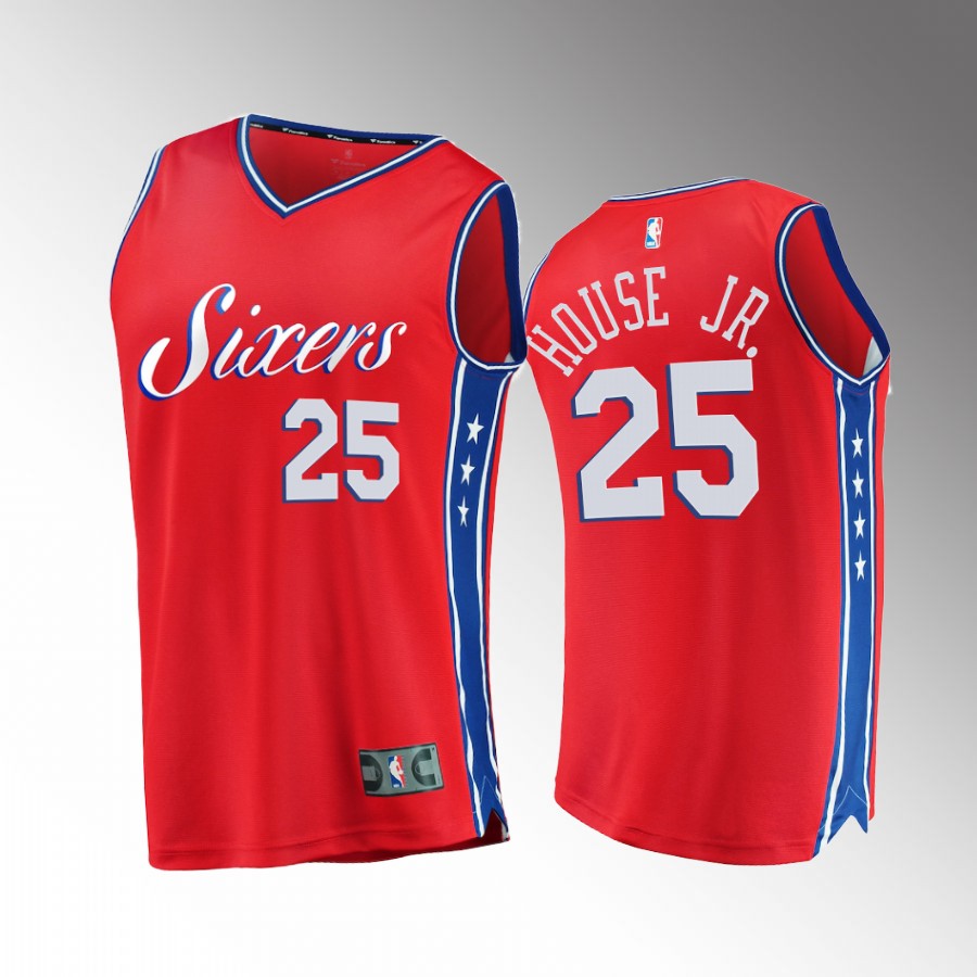 Philadelphia 76ers #25 Danuel House Jr. Statement Jersey 2022-23 Red