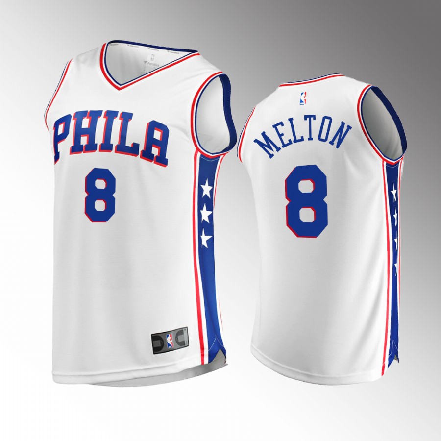 Philadelphia 76ers #8 De'Anthony Melton Statement Jersey 2022-23 Red