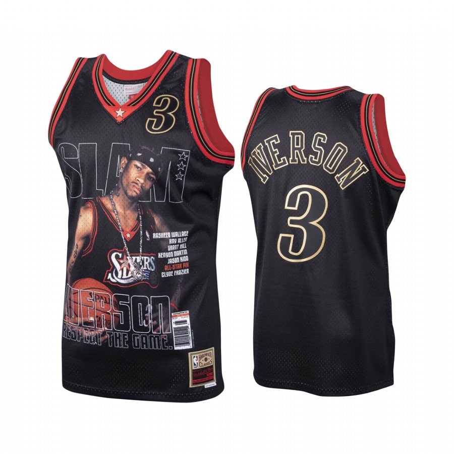 Philadelphia 76ers Allen Iverson HWC Black Jersey