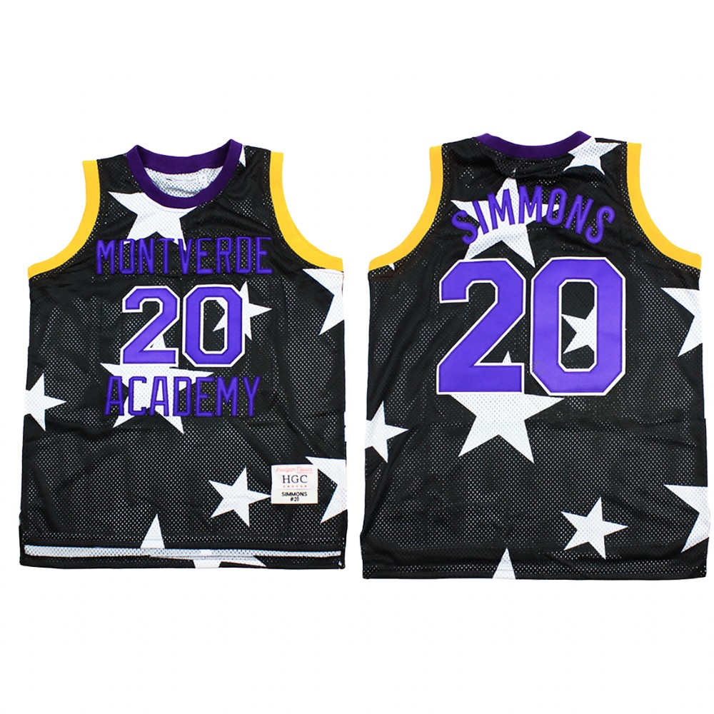 Philadelphia 76ers Ben Simmons Black Alternate Montverde Academy High School Jersey