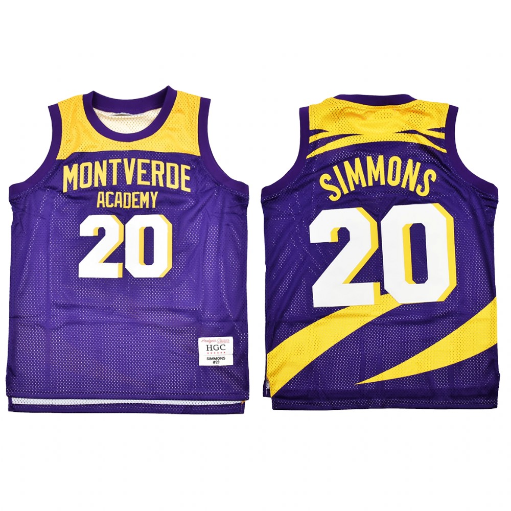 Philadelphia 76ers Ben Simmons Purple Alternate Montverde Academy High School Jersey