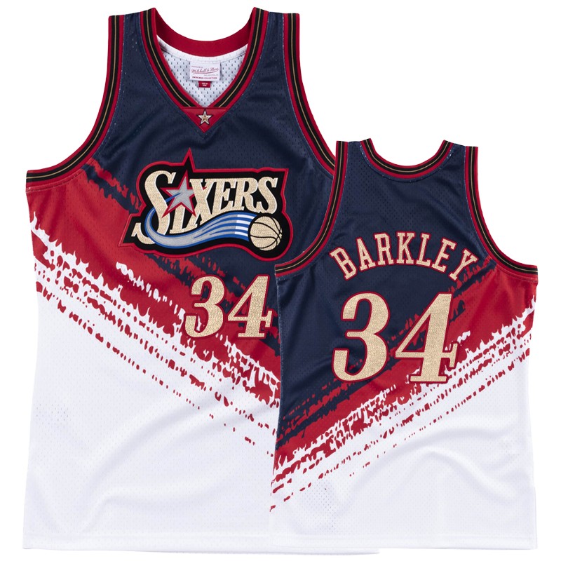 Philadelphia 76ers Charles Barkley Independence Men's #34 Throwback Jersey