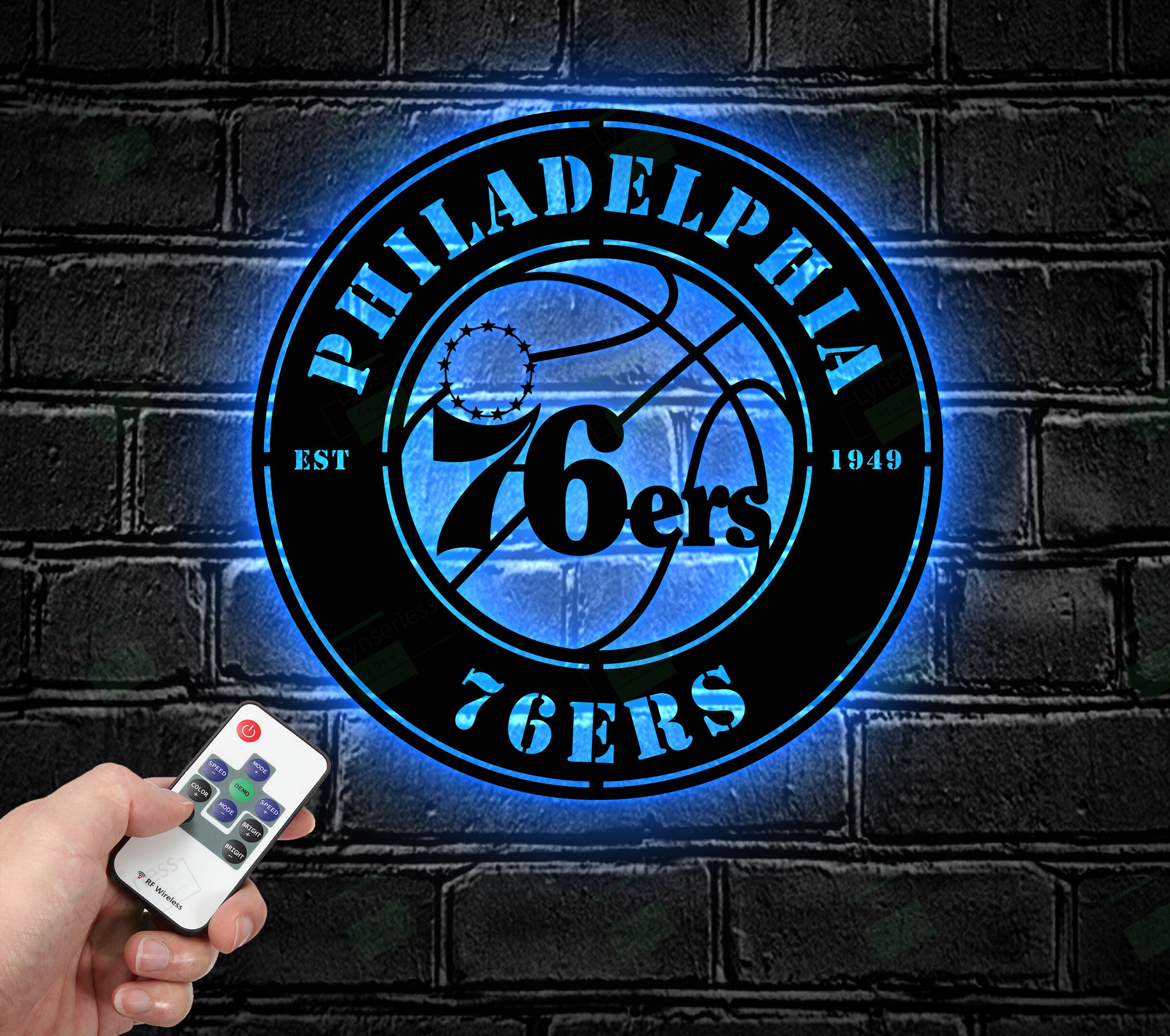Philadelphia 76ers Metal Sign – Led Light Sign NBA