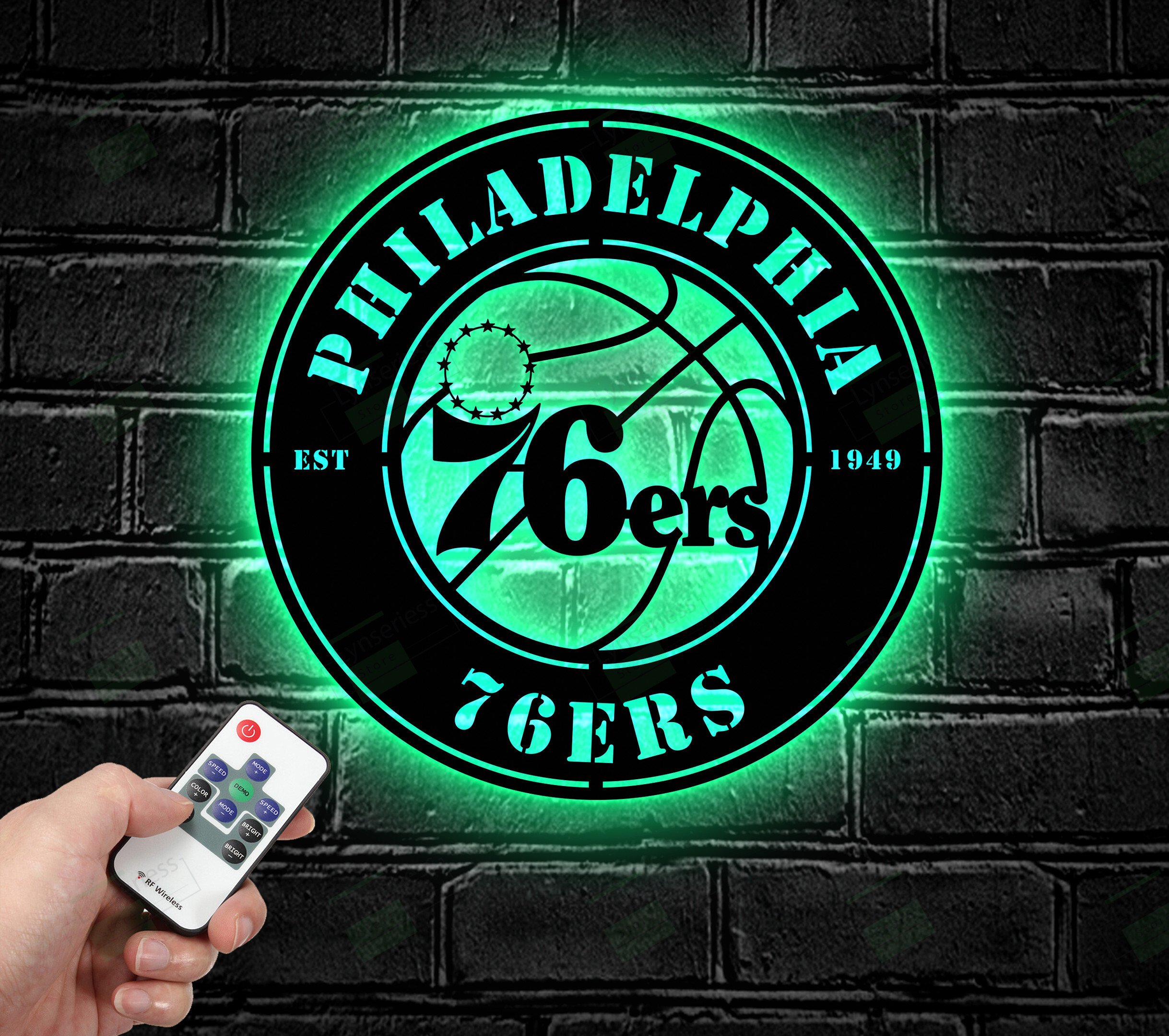 Philadelphia 76ers Metal Sign – Led Light Sign NBA