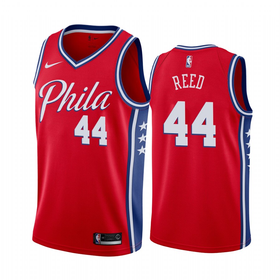 Philadelphia 76ers Paul Reed 2021 Red Statement Edition Jersey