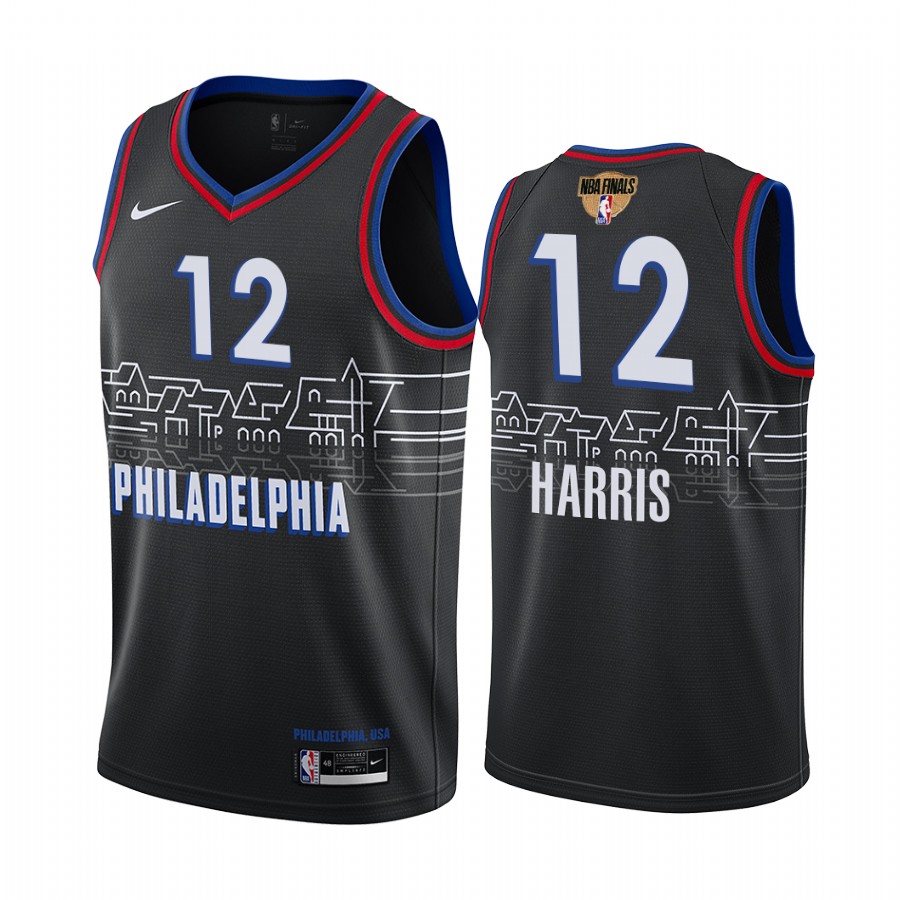 Philadelphia 76ers Tobias Harris #12 Black 2021 NBA Playoffs Jersey
