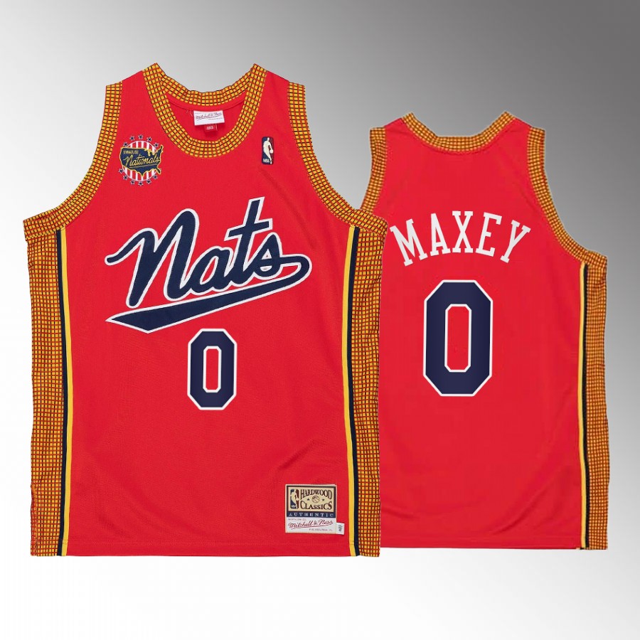 Philadelphia 76ers Tyrese Maxey Syracuse Nationals #0 Red Throwback 2004-05 Jersey