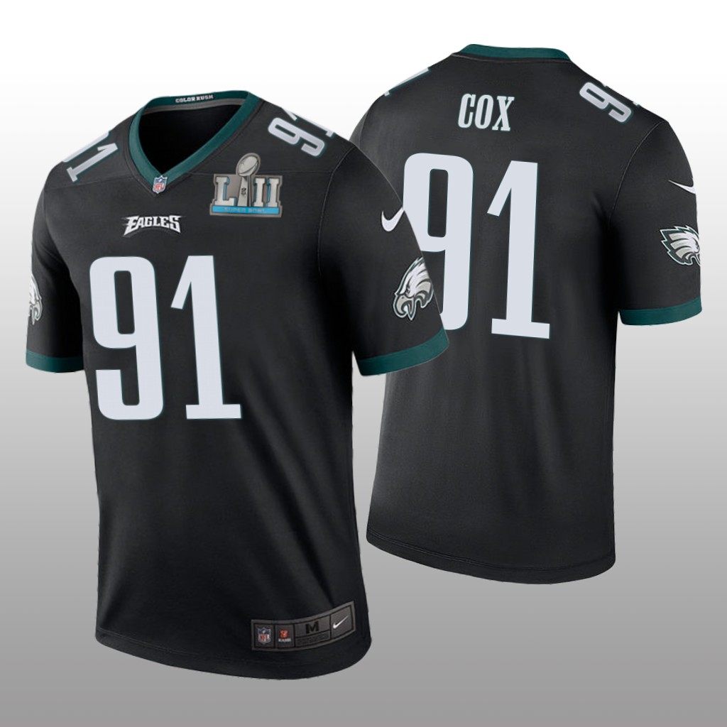 Philadelphia Eagles #91 Fletcher Cox Black legend color rush Jersey - Men