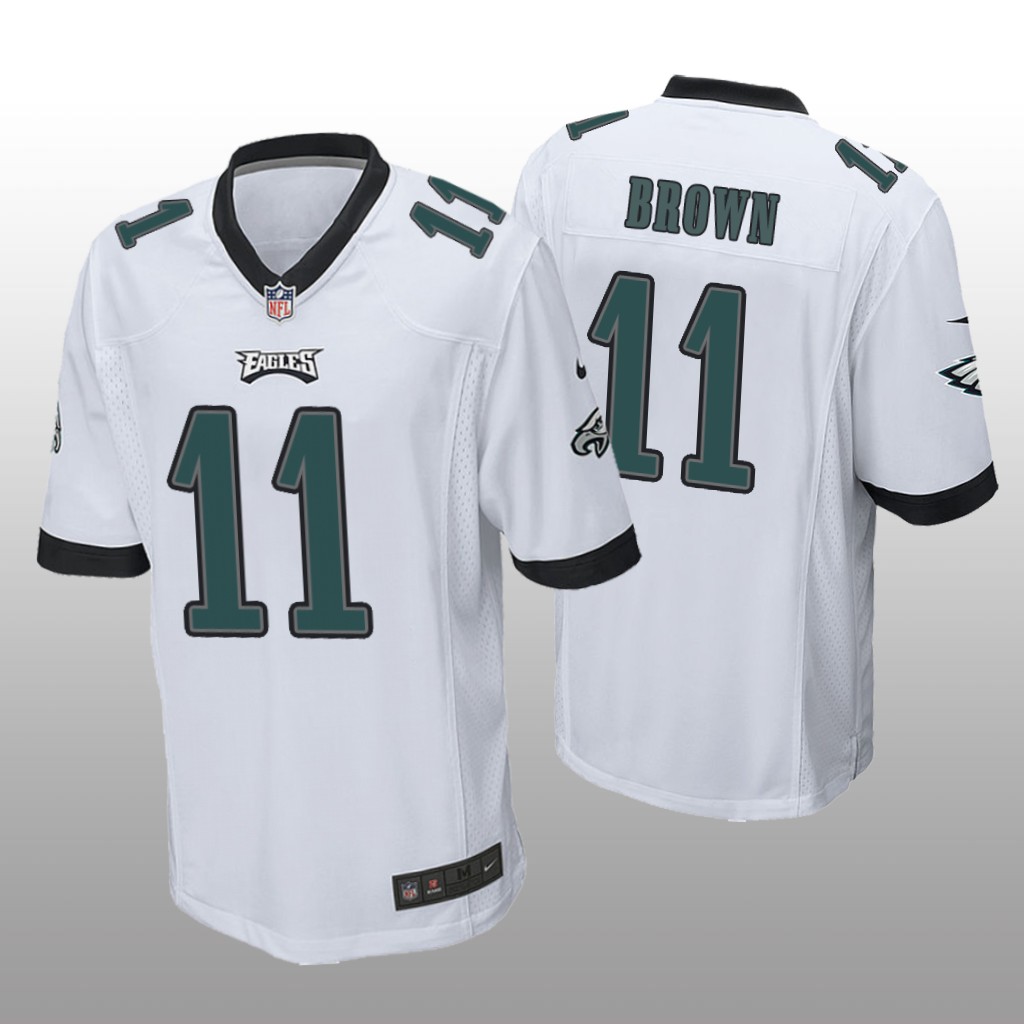 Philadelphia Eagles A.J. Brown White Jersey Game - Men's