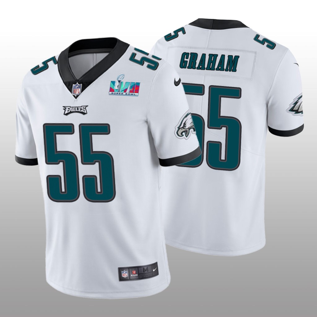 Philadelphia Eagles Brandon Graham White Vapor Limited Jersey Super Bowl LVII - Men's