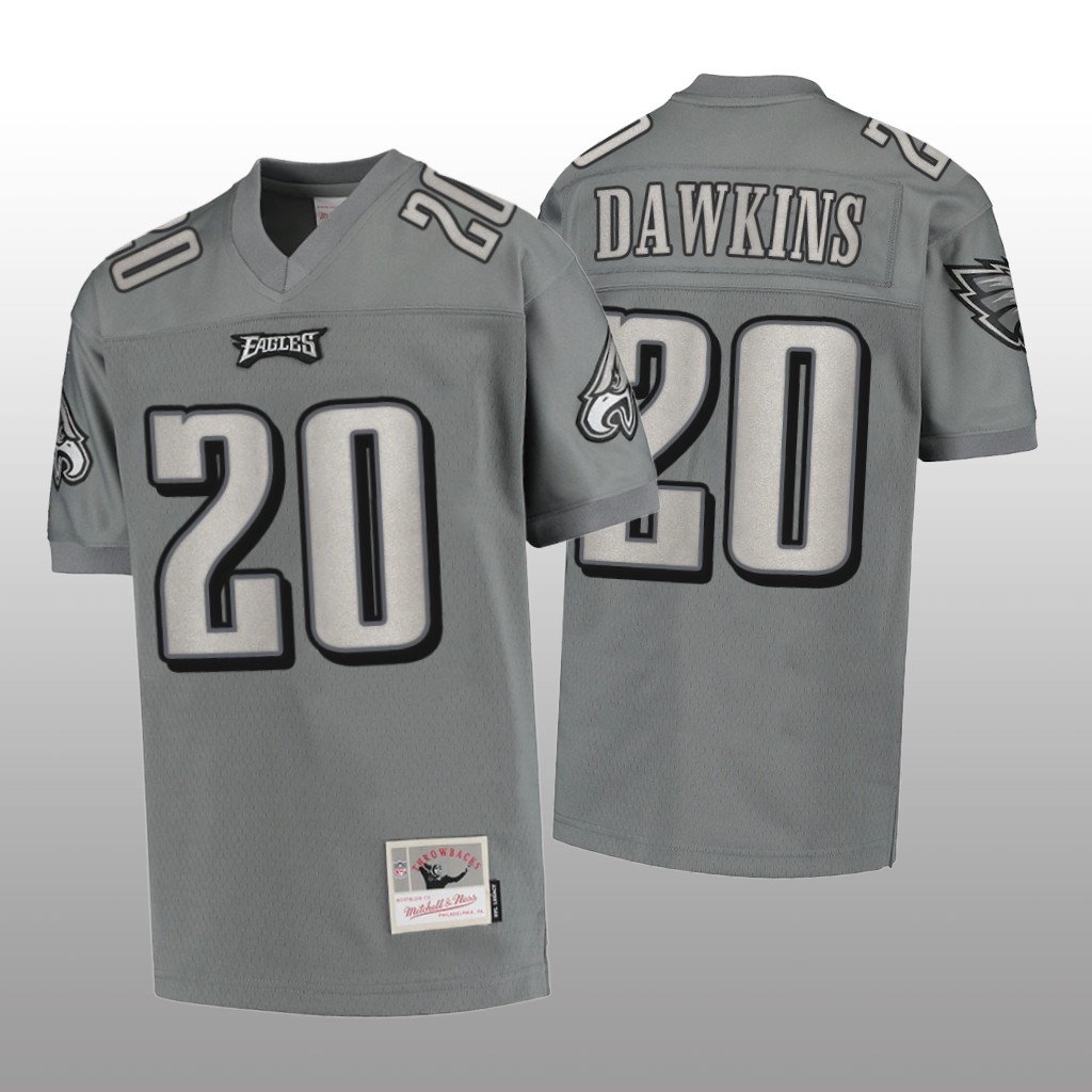 Philadelphia Eagles Brian Dawkins Charcoal Jersey 2004 Metal - Men's