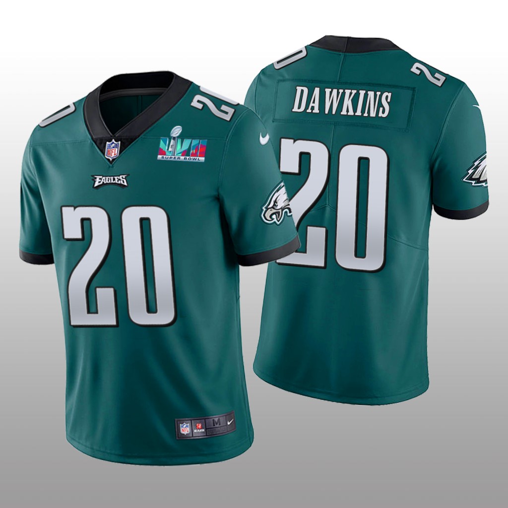 Philadelphia Eagles Brian Dawkins Green Vapor Limited Jersey Super Bowl LVII - Men's
