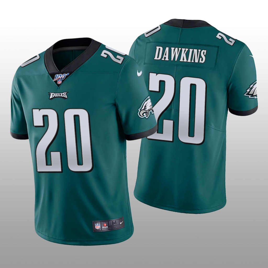 Philadelphia Eagles Brian Dawkins Midnight Green Vapor Limited Jersey 100th Season - Men's