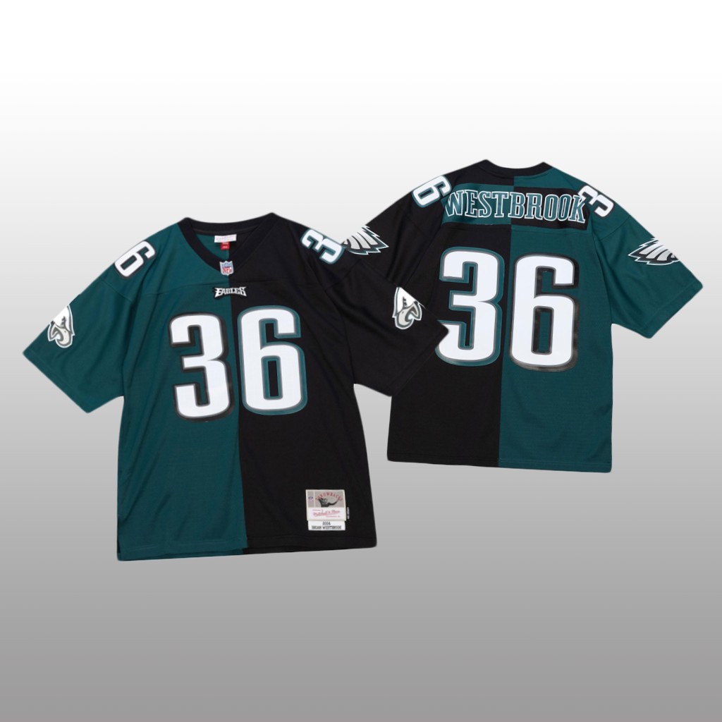 Philadelphia Eagles Brian Westbrook Green Black 2004 Split Legacy - Men's
